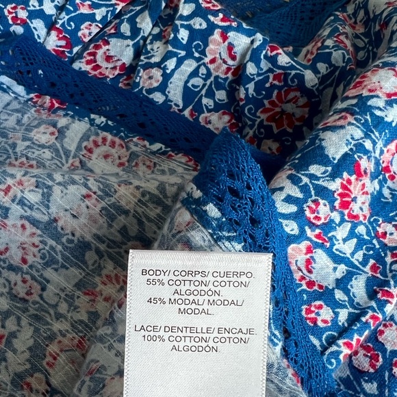 NWT Lucky Brand Floral Cami Tank Size Med - Picture 7 of 7